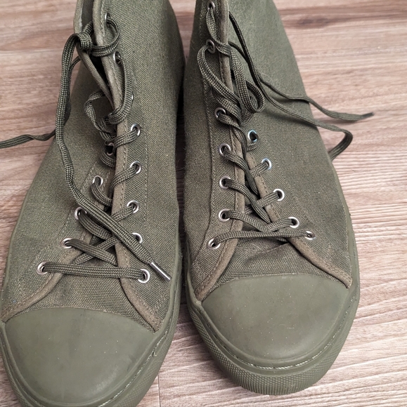 Green Nothing New High Tops - Picture 2 of 5